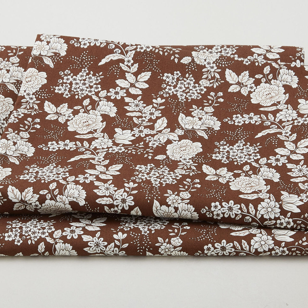 Tranquility - Floral Brown 3 Yard Cut