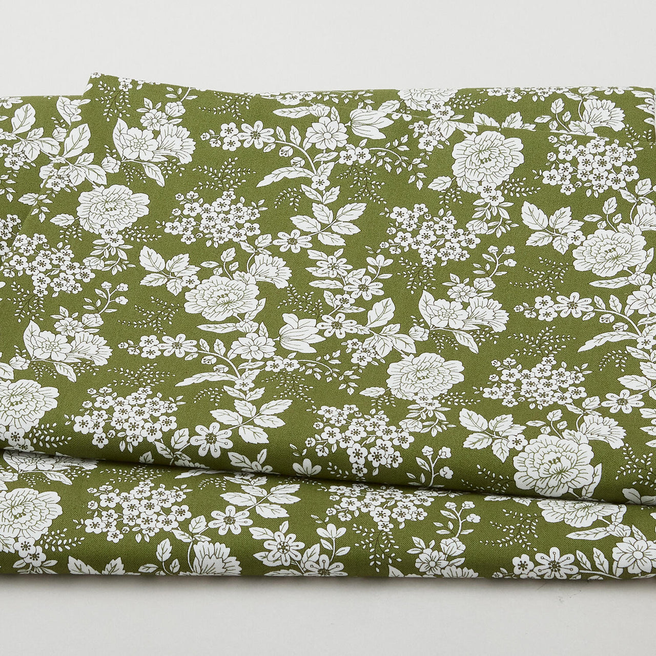 Tranquility - Floral Dark Green 3 Yard Cut