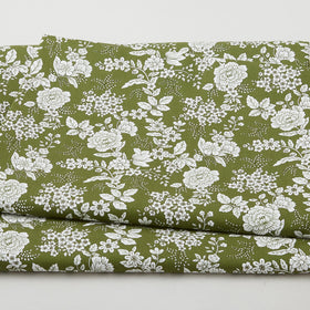 Tranquility - Floral Dark Green 3 Yard Cut
