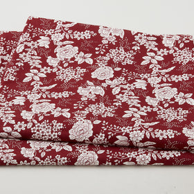 Tranquility - Floral Cranberry 3 Yard Cut