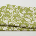 Tranquility - Floral Olive Green 3 Yard Cut