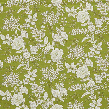 Tranquility - Floral Olive Green 3 Yard Cut