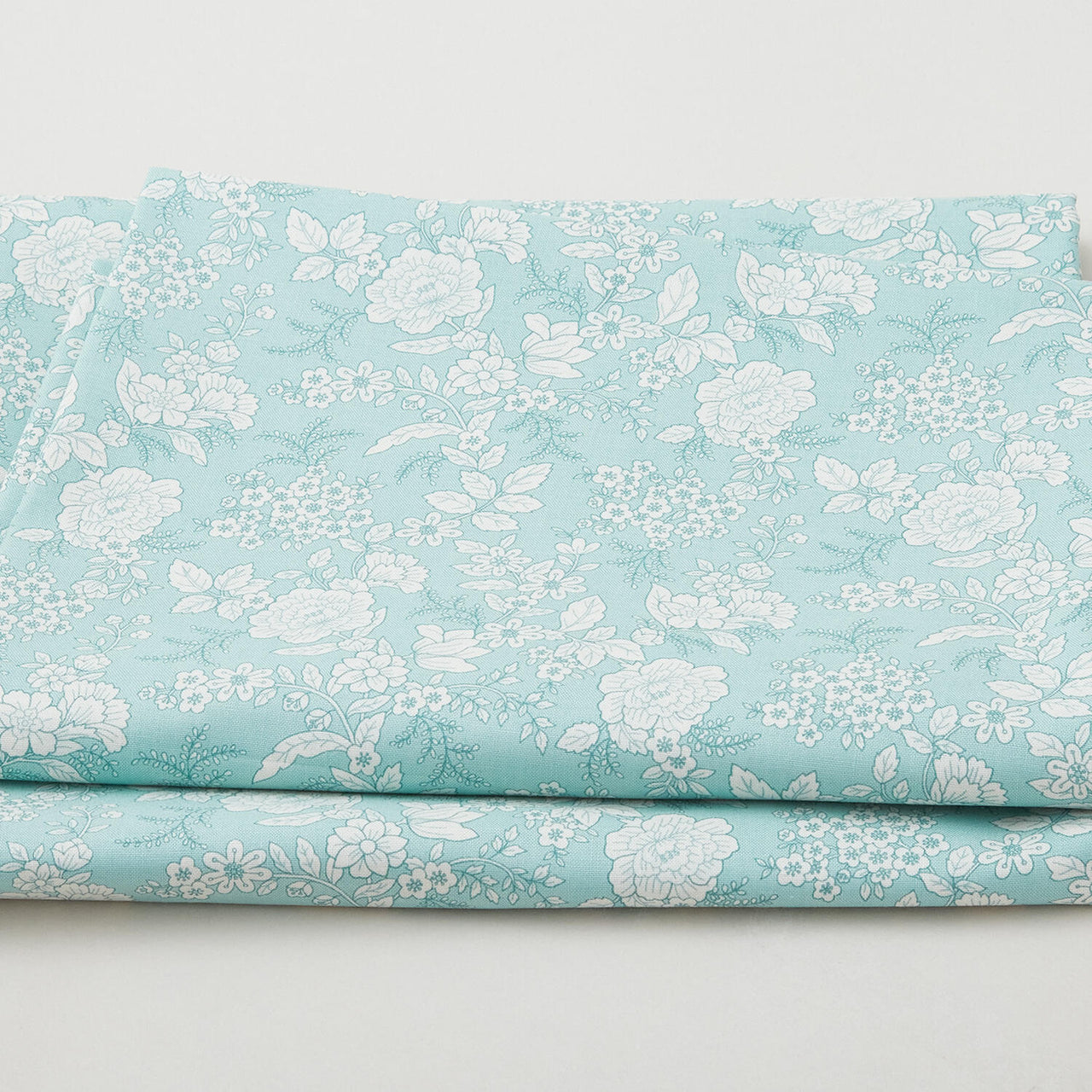 Tranquility - Floral Light Aqua 3 Yard Cut