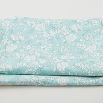 Tranquility - Floral Light Aqua 3 Yard Cut