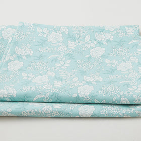 Tranquility - Floral Light Aqua 3 Yard Cut