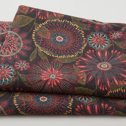 Flora Dora 108" - Floral Medallions Autumn 3 Yard Cut