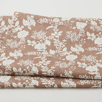 Tranquility - Floral Dark Taupe 3 Yard Cut