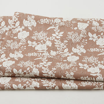 Tranquility - Floral Dark Taupe 3 Yard Cut