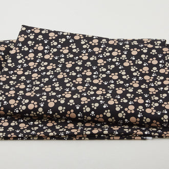 Big Kitties - Paw Prints Black 2 Yard Cut