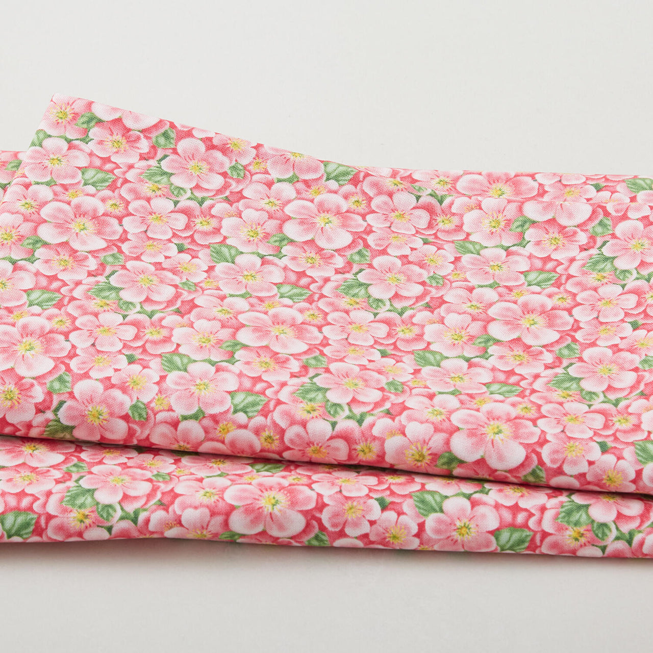 Enchanted Forest - Packed Pink Flowers Pink 2 Yard Cut