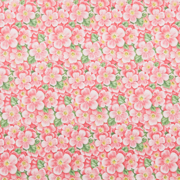 Enchanted Forest - Packed Pink Flowers Pink 2 Yard Cut