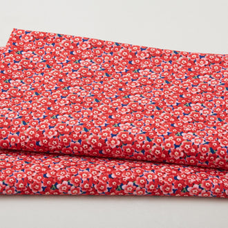 Enchanted Forest - Packed Little Flowers	Red 2 Yard Cut