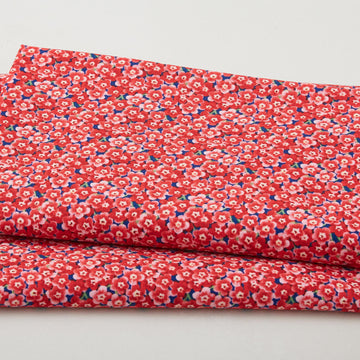 Enchanted Forest - Packed Little Flowers	Red 2 Yard Cut
