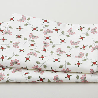 Pocket Full Of Posies - Tossed Flowers And Buds Cream 2 Yard Cut