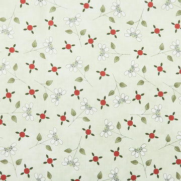 Pocket Full Of Posies - Tossed Flowers And Buds Green 2 Yard Cut