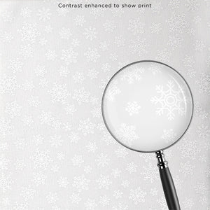 Quilter's Flour Favorites - Large Snowflake White on White 3 Yard Cut