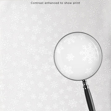 Quilter's Flour Favorites - Large Snowflake White on White 3 Yard Cut