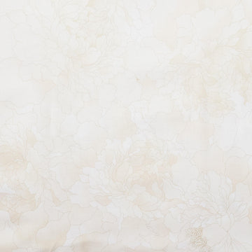 Monochromatic Peony 118" Wide Back - Cream 3 Yard Cut