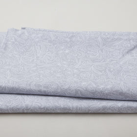 Stylized Garden - Delicate Floral Grey 108" Wide 3 Yard Cut