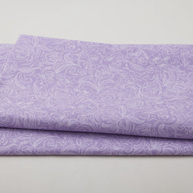 Stylized Garden - Delicate Floral Purple 108" Wide 3 Yard Cut