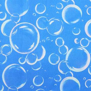 Bubble Blast - Bubbles Cerulean Blue 108" Wide 3 Yard Cut
