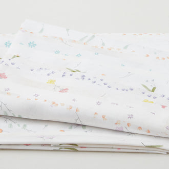 Soft Spoken - Pressed Flower Stripe Potpourri 2 Yard Cut
