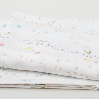 Soft Spoken - Pressed Flower Stripe Potpourri 2 Yard Cut