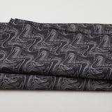 Whirlwind 118" - Wavy Lines Black 3 Yard Cut