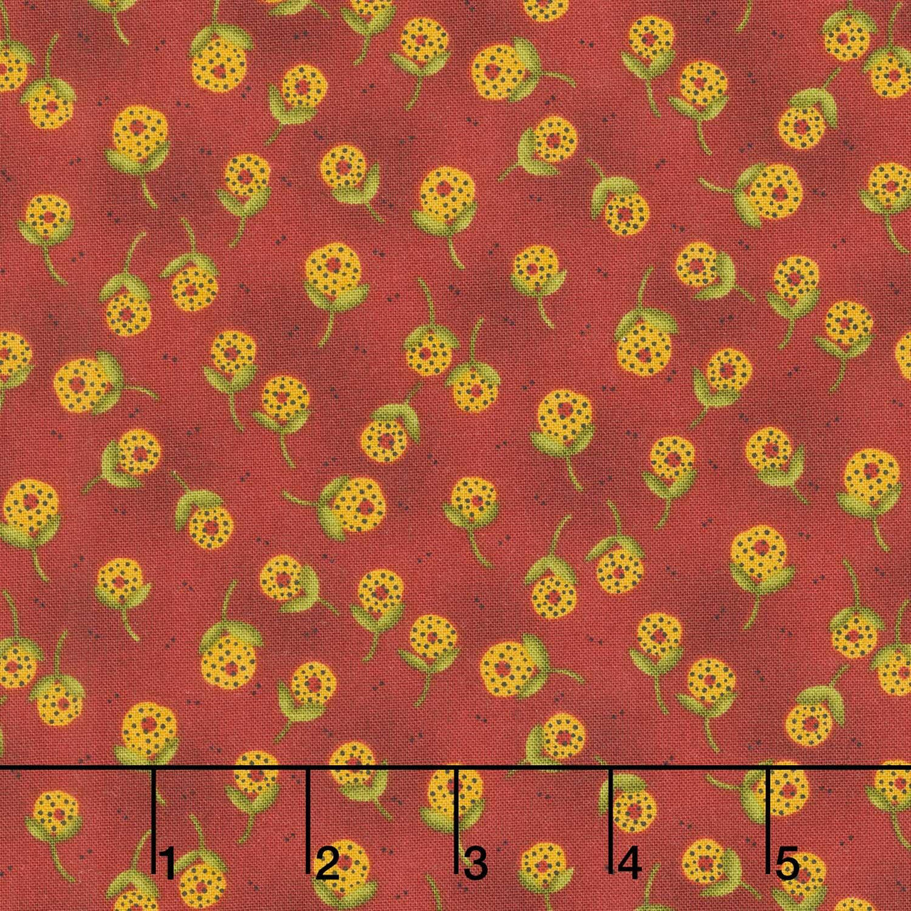 Baubles and Balsam - Dandelion Orbs Cranberry Yardage