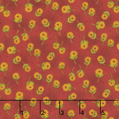 Baubles and Balsam - Dandelion Orbs Cranberry Yardage