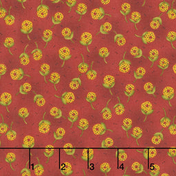 Baubles and Balsam - Dandelion Orbs Cranberry Yardage