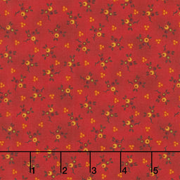 Baubles and Balsam - Hollyberry Sprigs Cranberry Yardage