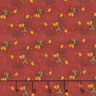 Baubles and Balsam - Pear Orchard Cranberry Yardage