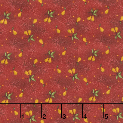 Baubles and Balsam - Pear Orchard Cranberry Yardage