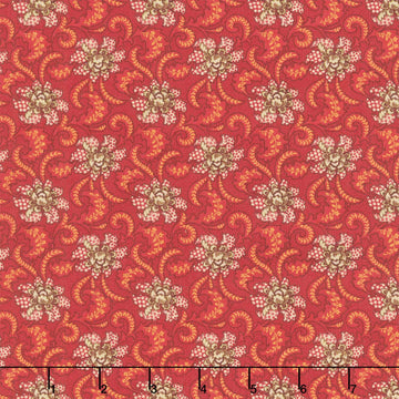 Baubles and Balsam - Holiday Foulard Cranberry Yardage