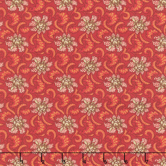 Baubles and Balsam - Holiday Foulard Cranberry Yardage