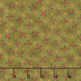 Baubles and Balsam - Berry Sprigs Evergreen Yardage