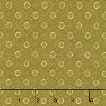 Baubles and Balsam - Holiday Geometric Evergreen Yardage