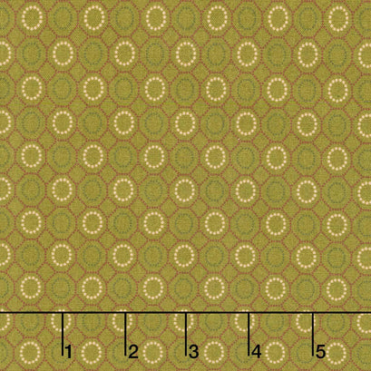 Baubles and Balsam - Holiday Geometric Evergreen Yardage