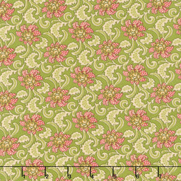 Baubles and Balsam - Holiday Foulard Evergreen Yardage