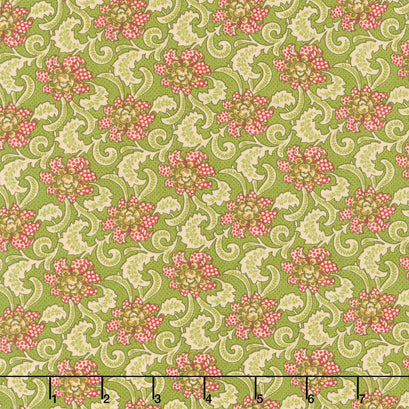 Baubles and Balsam - Holiday Foulard Evergreen Yardage