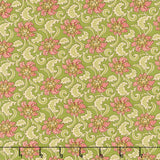 Baubles and Balsam - Holiday Foulard Evergreen Yardage