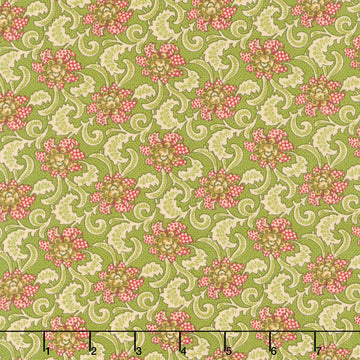 Baubles and Balsam - Holiday Foulard Evergreen Yardage