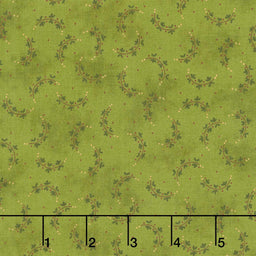 Baubles and Balsam - Heart Sprays Evergreen Yardage