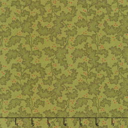 Baubles and Balsam - Holiday Leafy Vines Evergreen Yardage