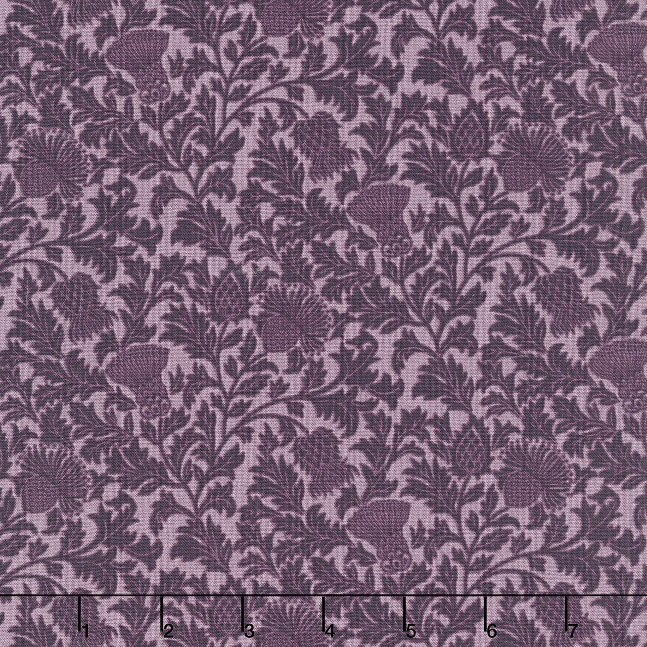 Thistle and Rye - Allover Thistle Purple Yardage