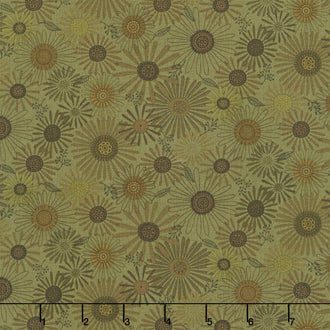 Thistle and Rye - Daisy Green Yardage