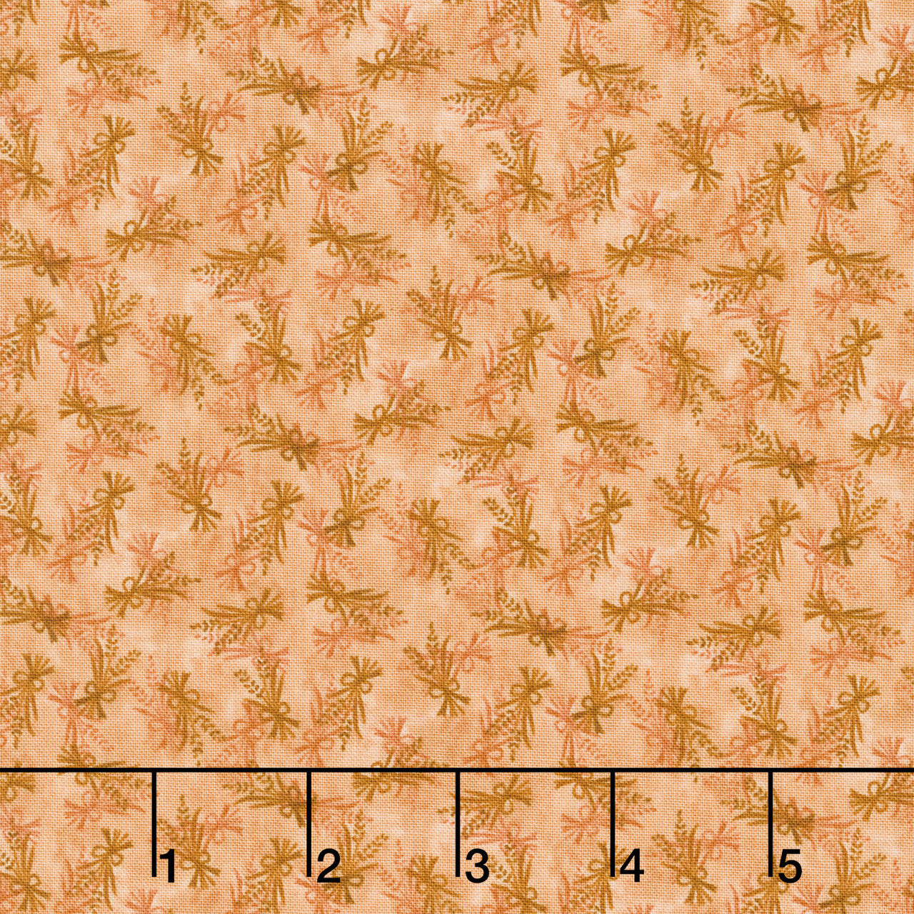 Thistle and Rye - Tossed Bouquet Orange Yardage