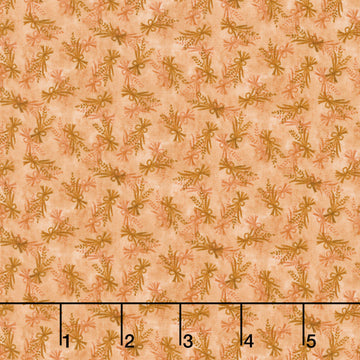 Thistle and Rye - Tossed Bouquet Orange Yardage