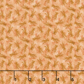 Thistle and Rye - Tossed Bouquet Orange Yardage